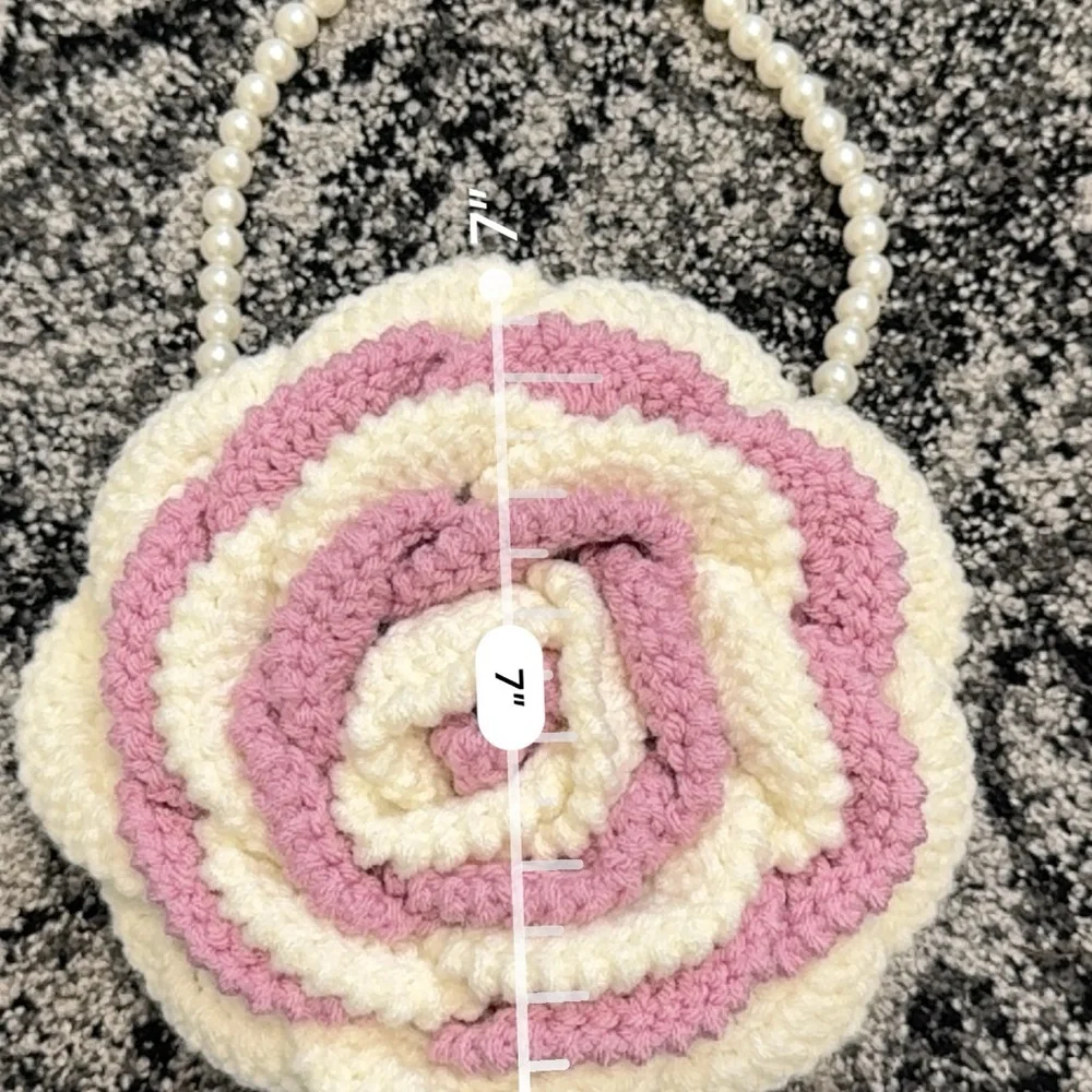 Elegant Floral Crochet Clutch